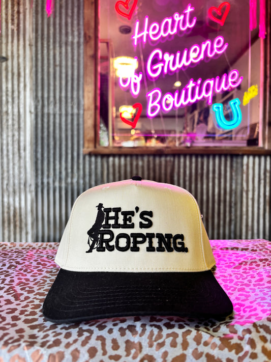 He's Roping Trucker Hat