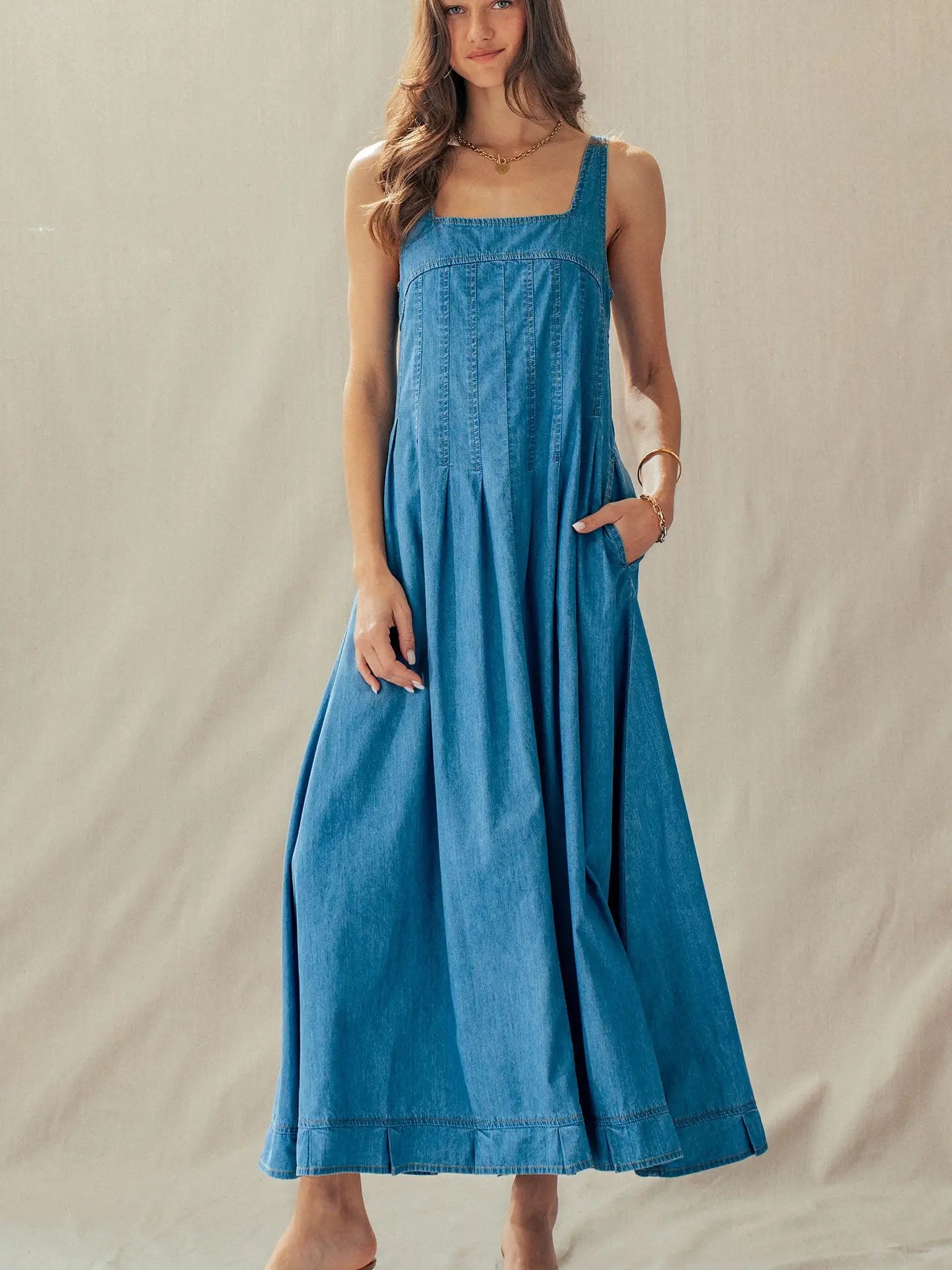 Denim Daydream Maxi Dress