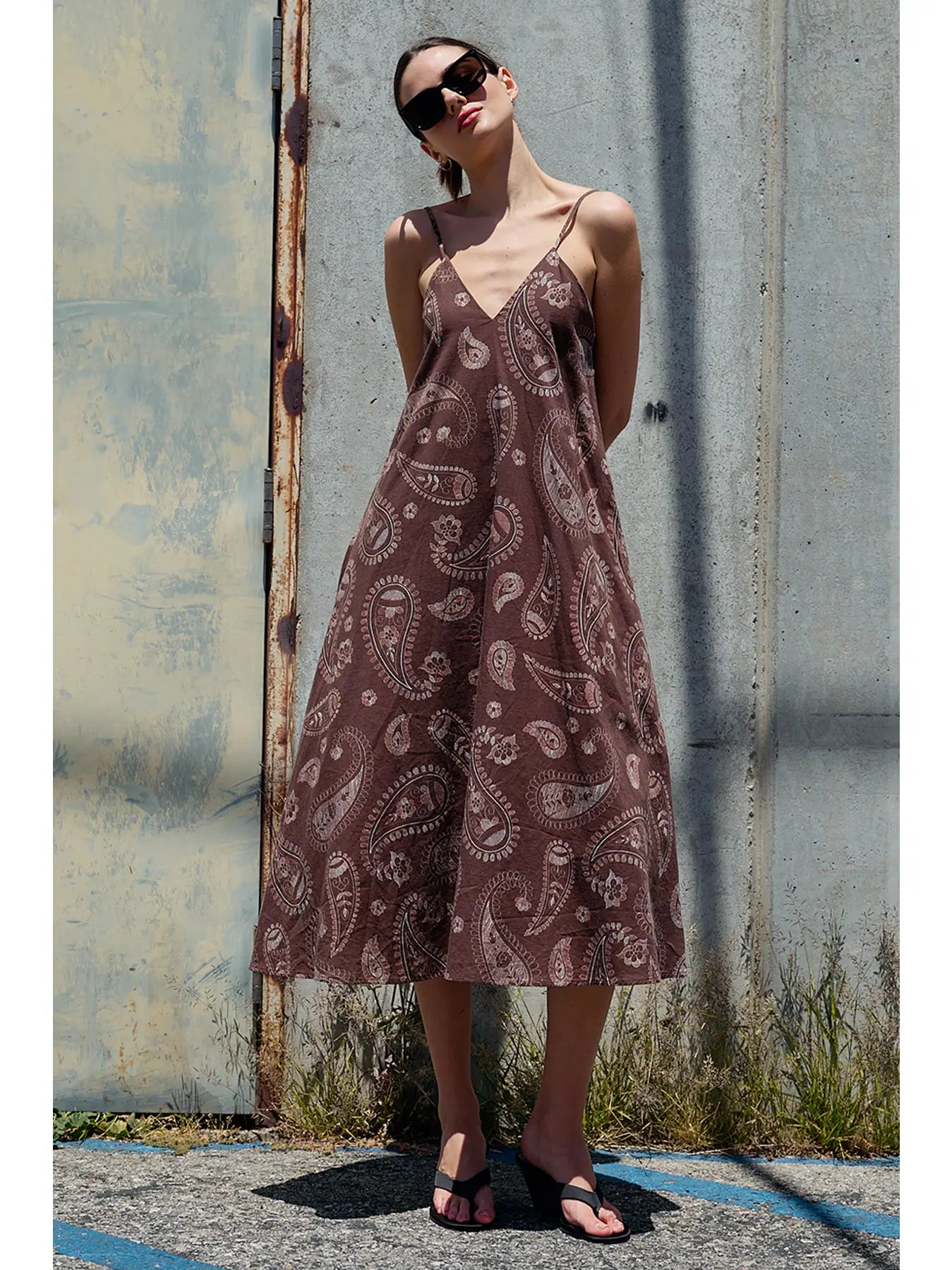 Paisley Print Flowy Dress