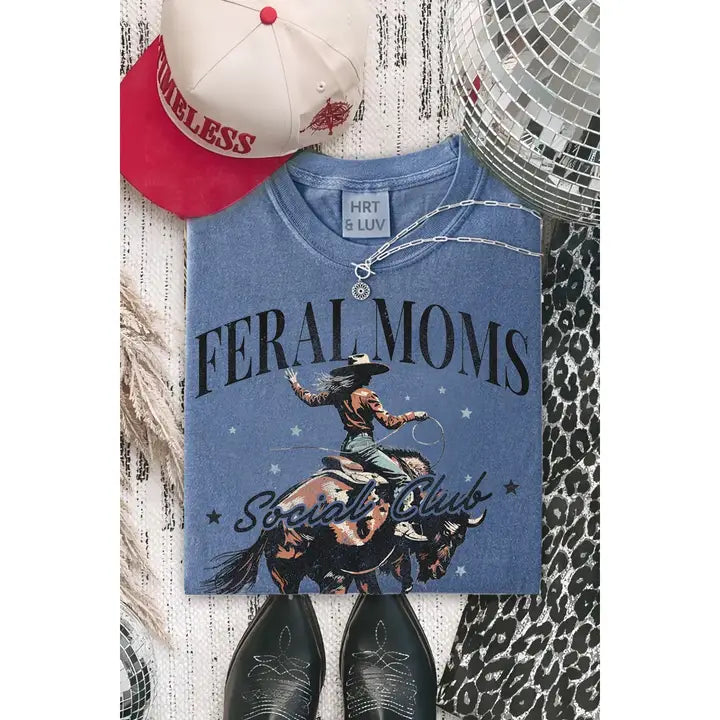 Feral Moms Social Club Graphic Tee