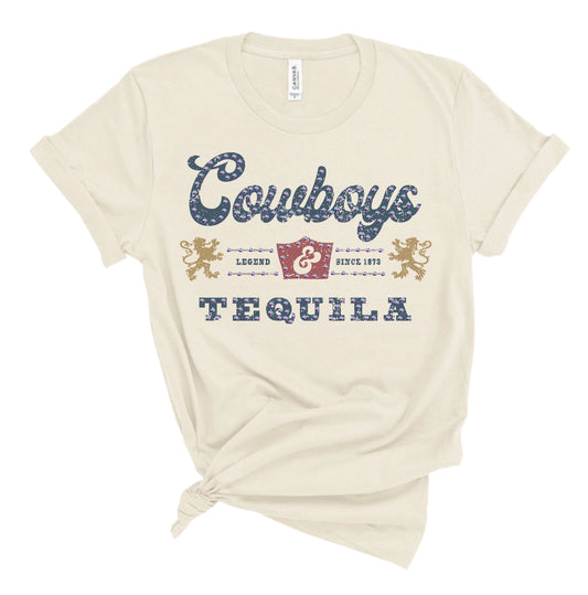 Cowboys & Tequila Rhinestone Tee