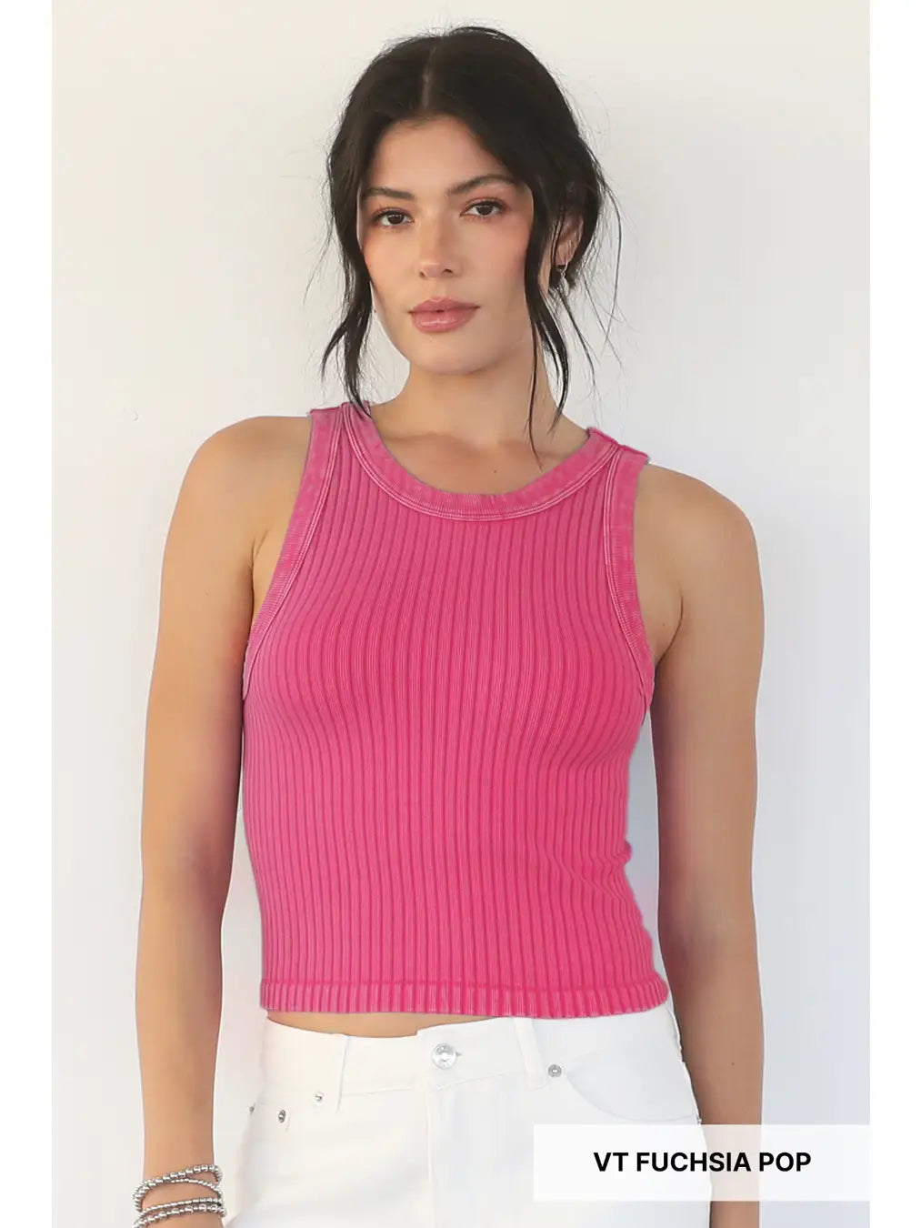 Vintage Wide Ribbed Tank Top