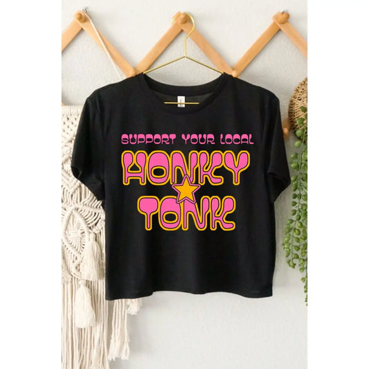 Honky Tonk Graphic Crop Top