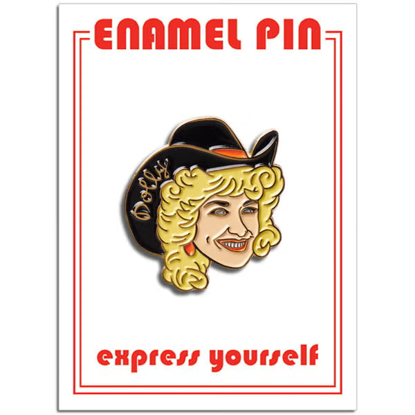 Dolly Cowgirl Enamel Pin