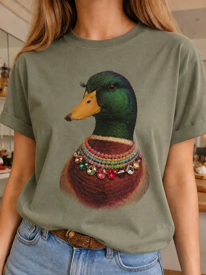 Jeweled Mallard Duck Tee