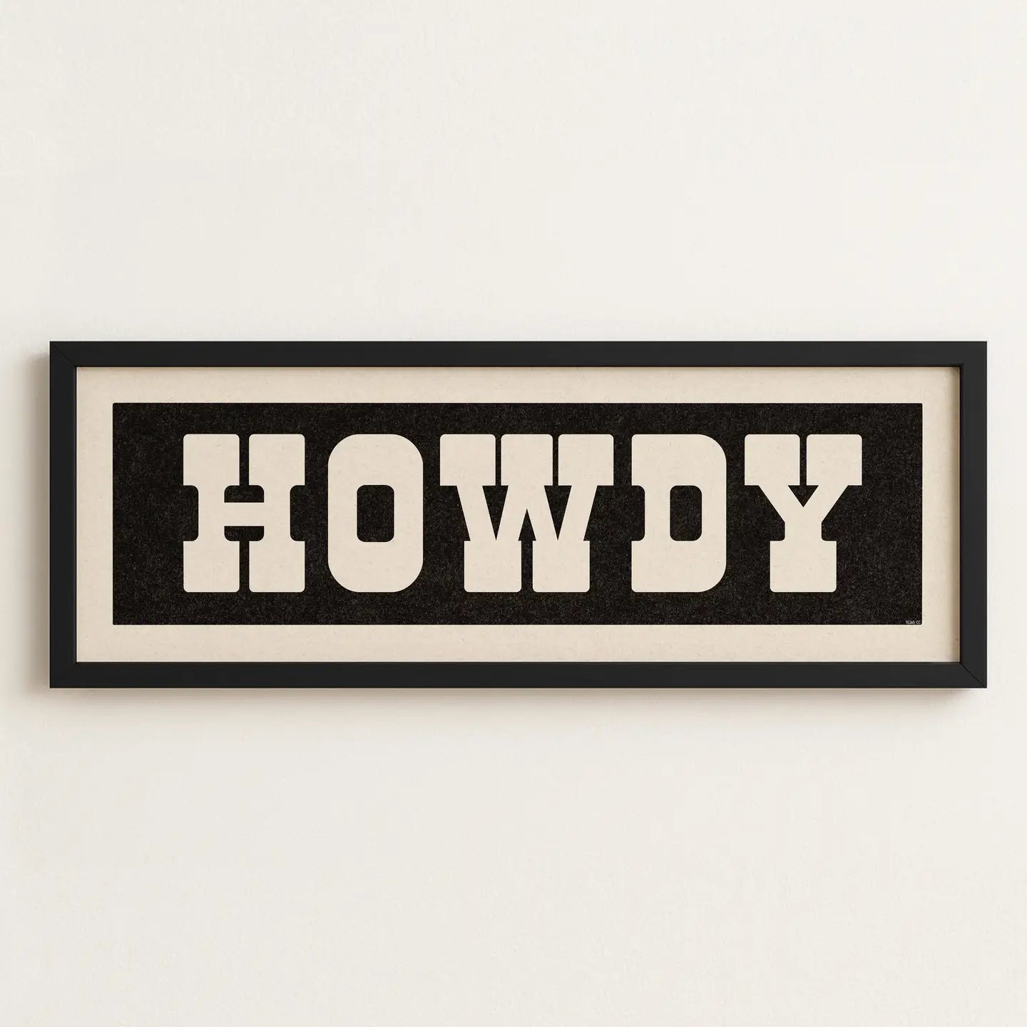 Framed Howdy Print