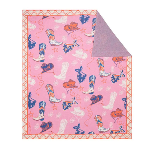 Prairie Rose Roundup Throw Blanket