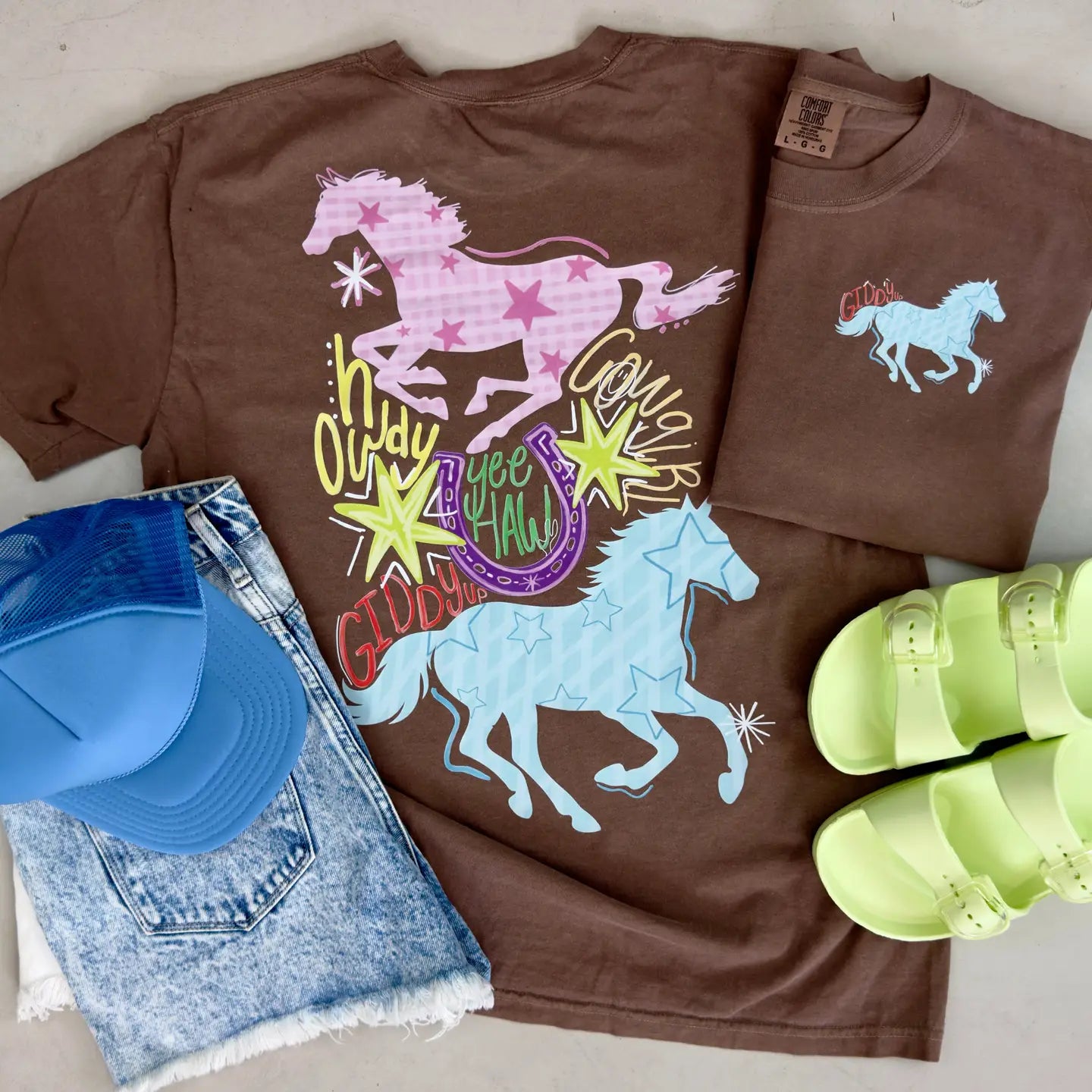 Howdy Yeehaw Giddy Up Tee