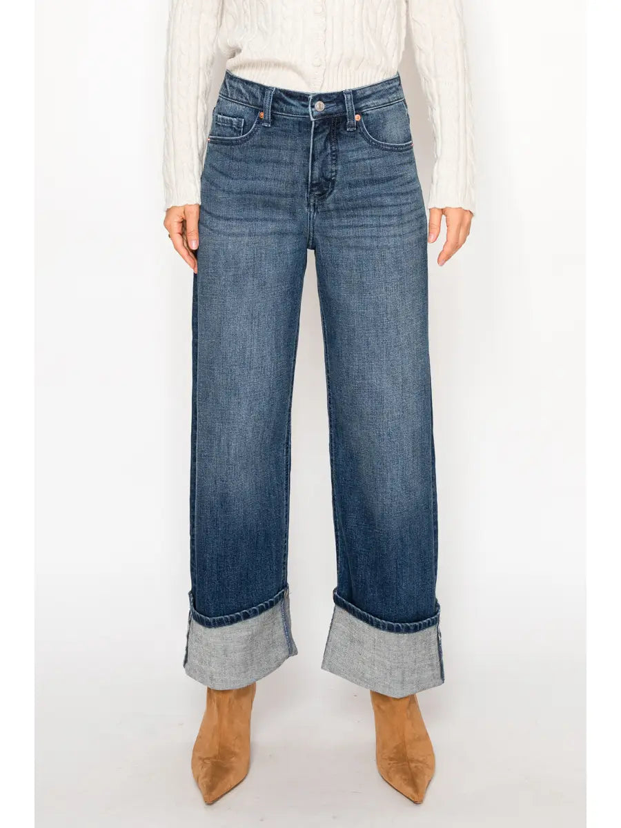 Inseam Tranform High Rise A-Wide Jeans