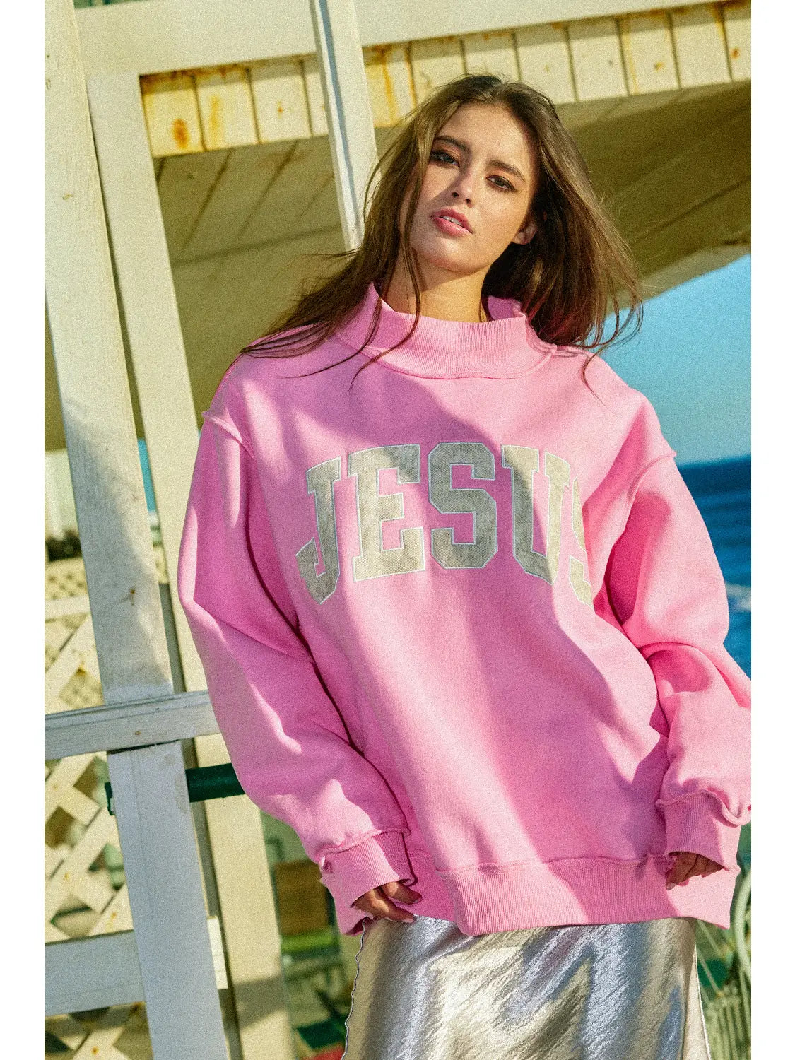 Jesus Mockneck Sweatshirt